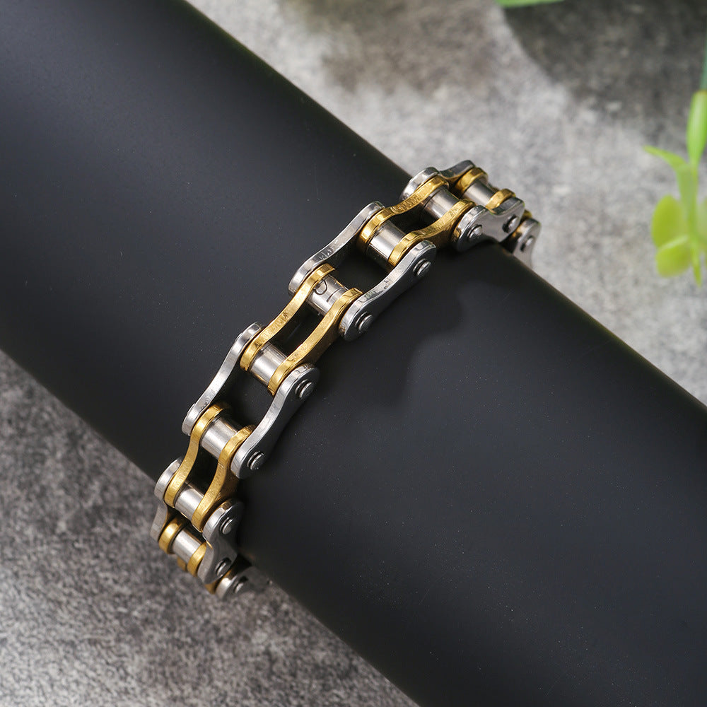 Bike Stainless Steel Chain Bracelet