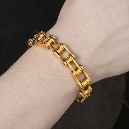 Bike Stainless Steel Chain Bracelet
