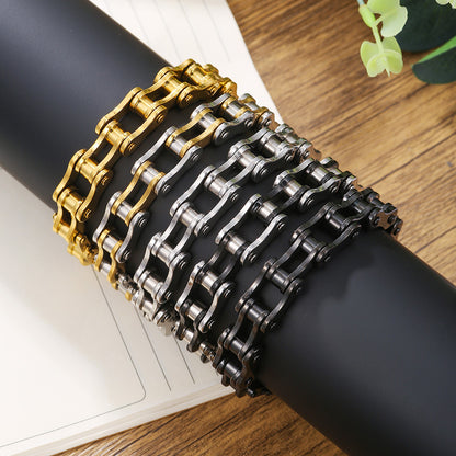 Bike Stainless Steel Chain Bracelet