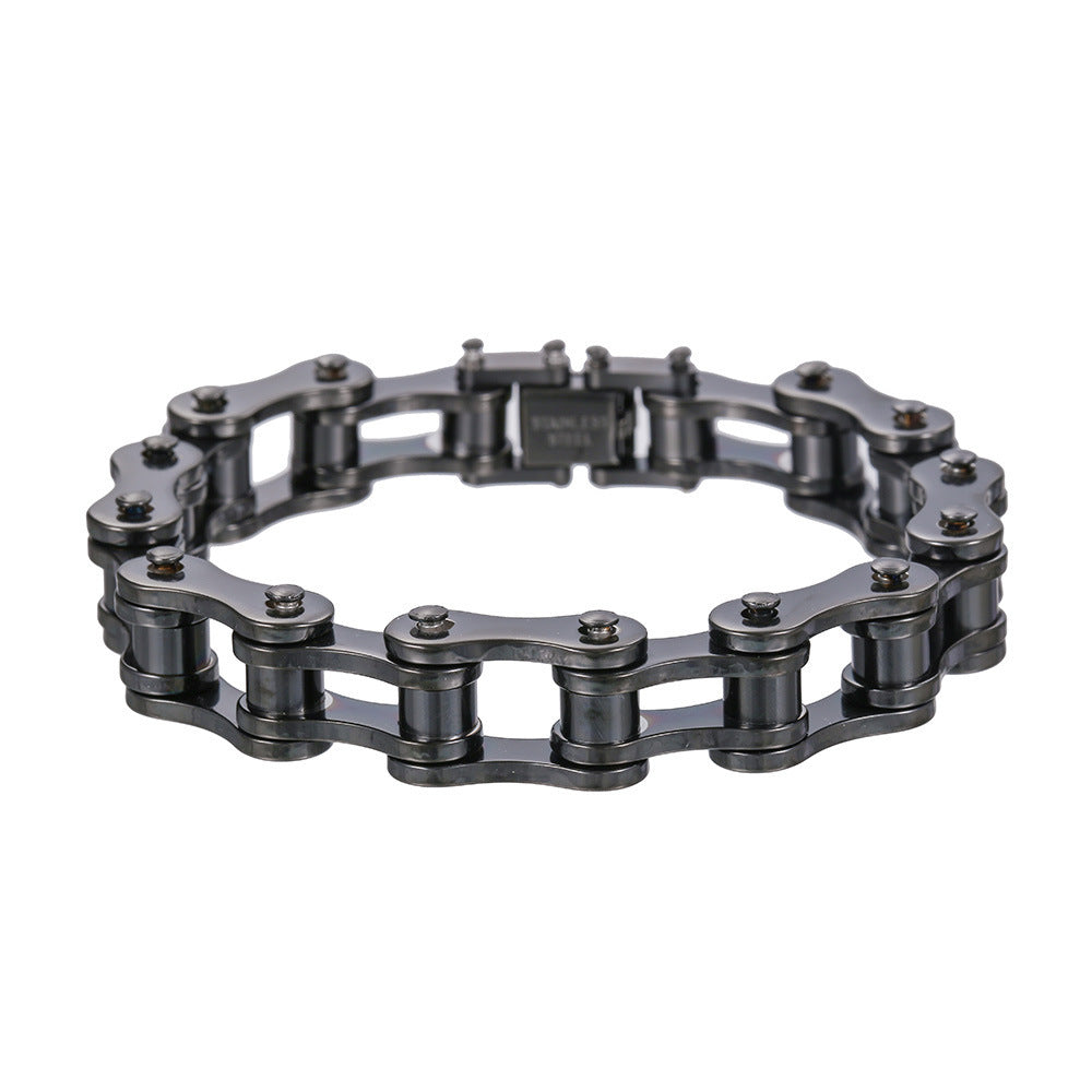 Bike Stainless Steel Chain Bracelet