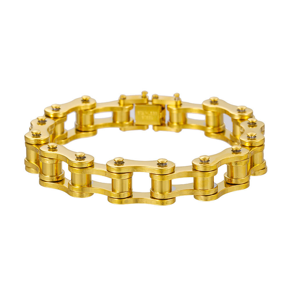 Bike Stainless Steel Chain Bracelet