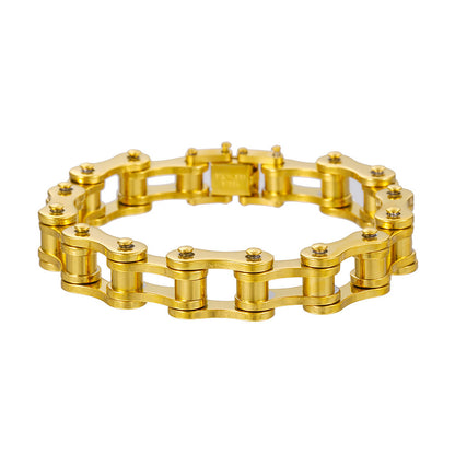 Bike Stainless Steel Chain Bracelet