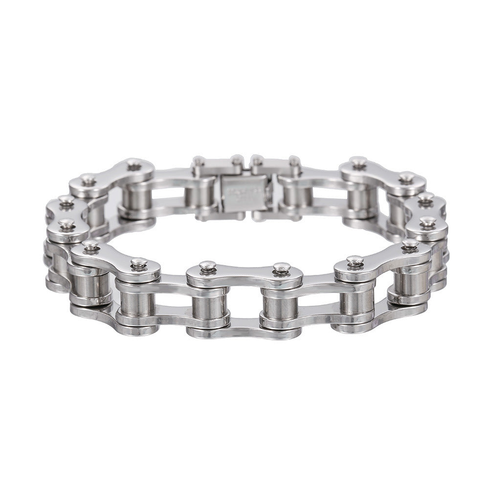 Bike Stainless Steel Chain Bracelet