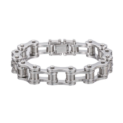 Bike Stainless Steel Chain Bracelet