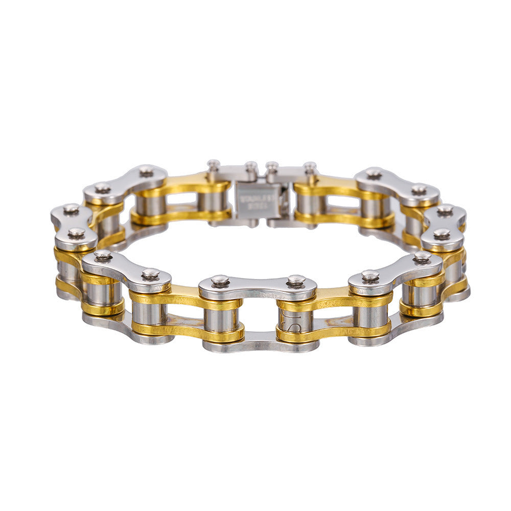 Bike Stainless Steel Chain Bracelet