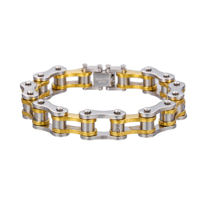 Bike Stainless Steel Chain Bracelet